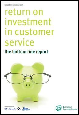 Full Report – Return on investment in customer service: the bottom line report (2011)