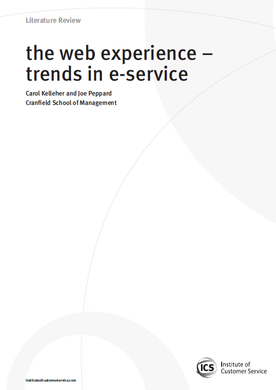 The web experience – trends in e-service (2009)