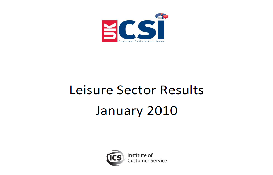 UKCSI Leisure Sector Report – January 2010