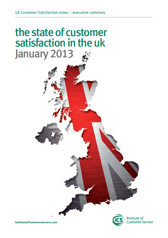 UKCSI: The state of customer satisfaction in the UK – January 2013