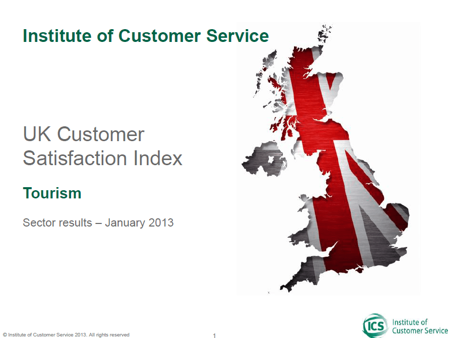 UKCSI Tourism Sector Report – January 2013