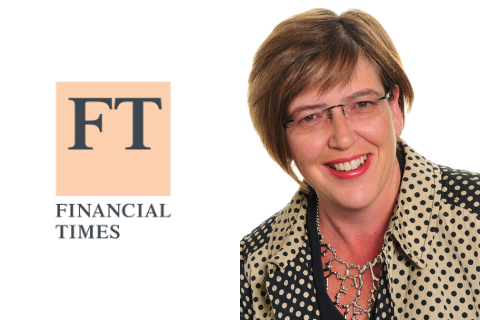 Jo Causon and financial times logo
