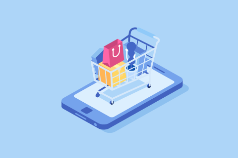 Shopping cart illustration