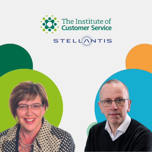 Picture of Jo Causon and Paul Willcox against a white background with multicolored circles including company logos.