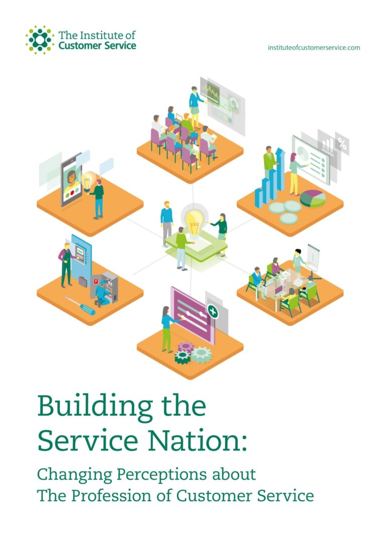 The profession of customer service report cover