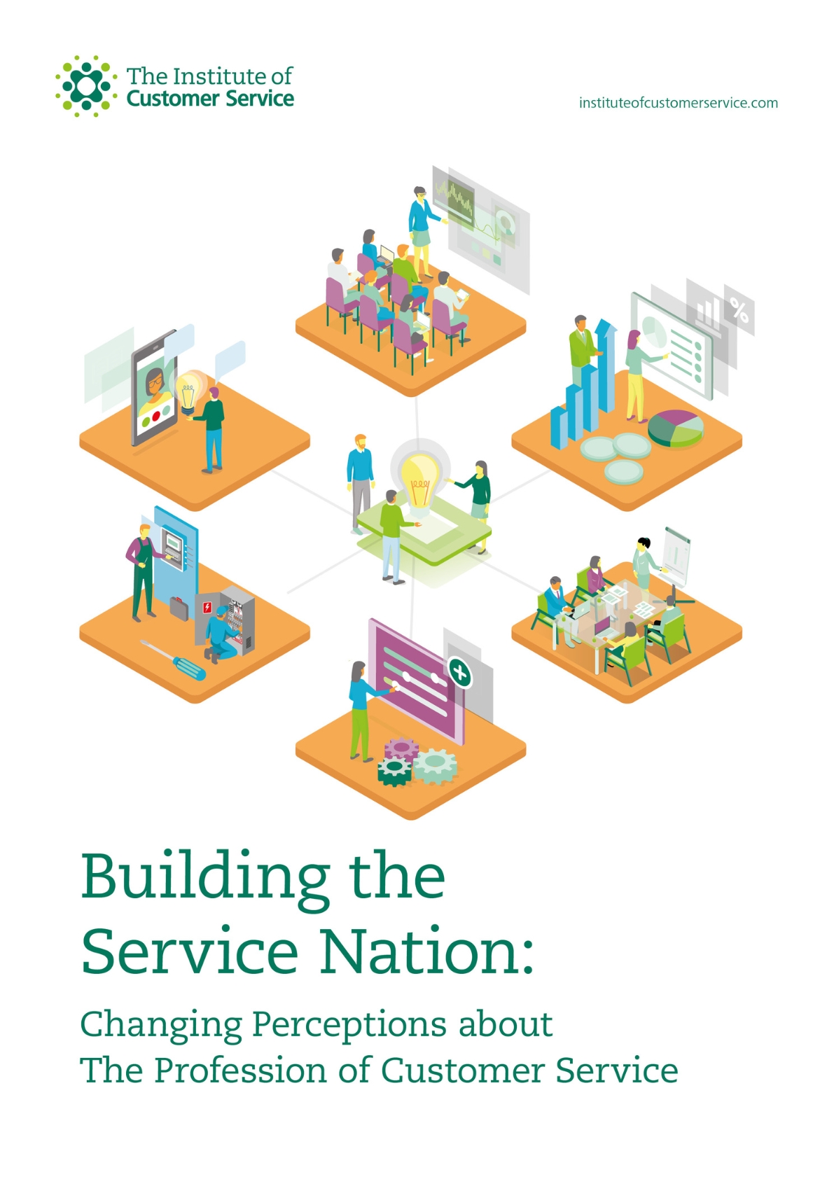 The profession of customer service report cover