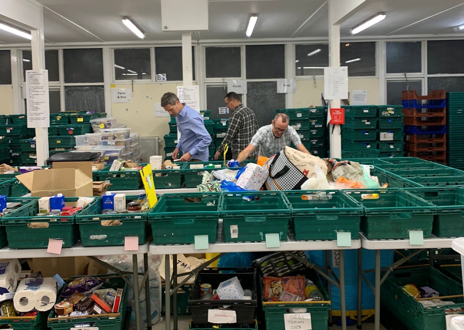 Supermarket sweep activity with the Trussell Trust