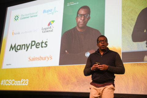 Oke Eleazu speaking at the Institute's Annual Conference 2023
