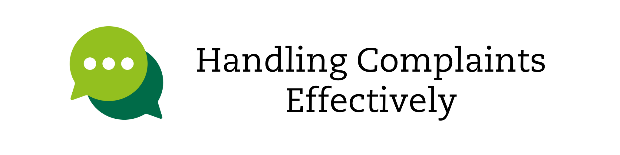 Handling Complaints Effectively Landing Page Banner