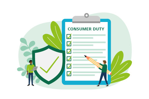Business policy document concept vector illustration. Consumer Duty