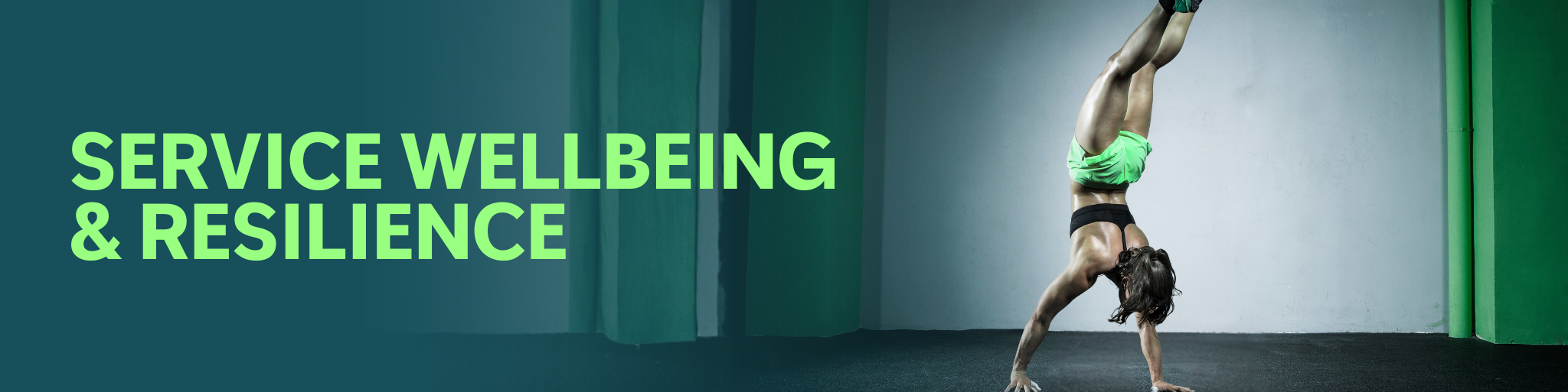 Service wellbeing & resilience - Landing Page Banner